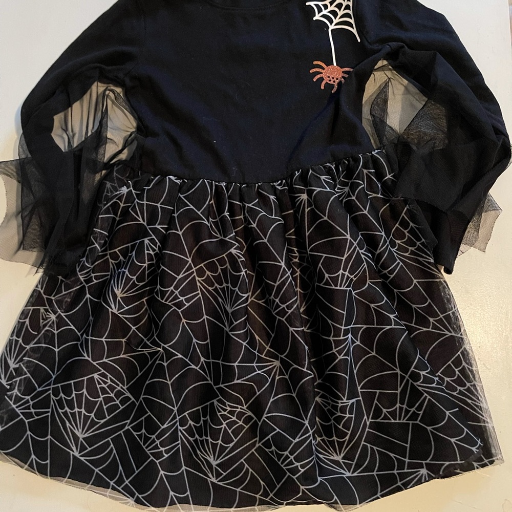 Kids Spider Dress w/ Mesh Bat Wings!
